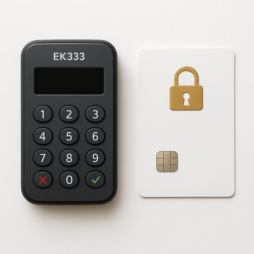 EK333 login screen on smartphone